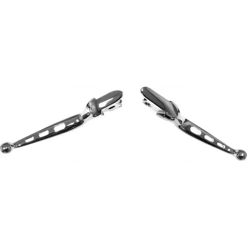 053808 Custom Levers Tri Hole Chrome Touring Models 14 16