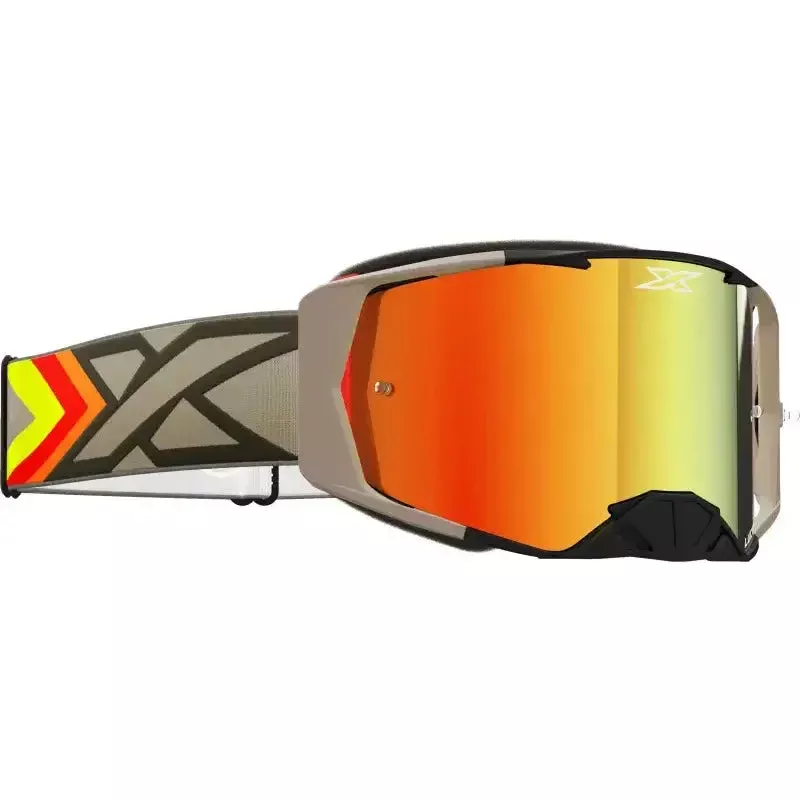 067-11060 EKS Brand Lucid Goggle Black And Tan Red Mirror