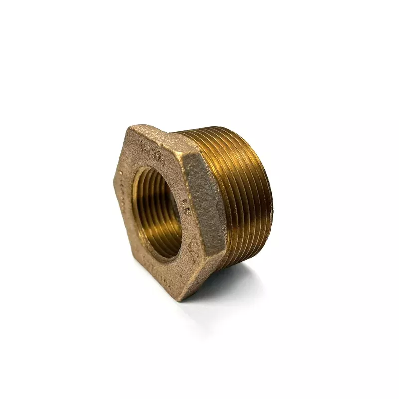 1-1/2″ x 3/4″ Lead Free Brass Reducing Hex Bushing