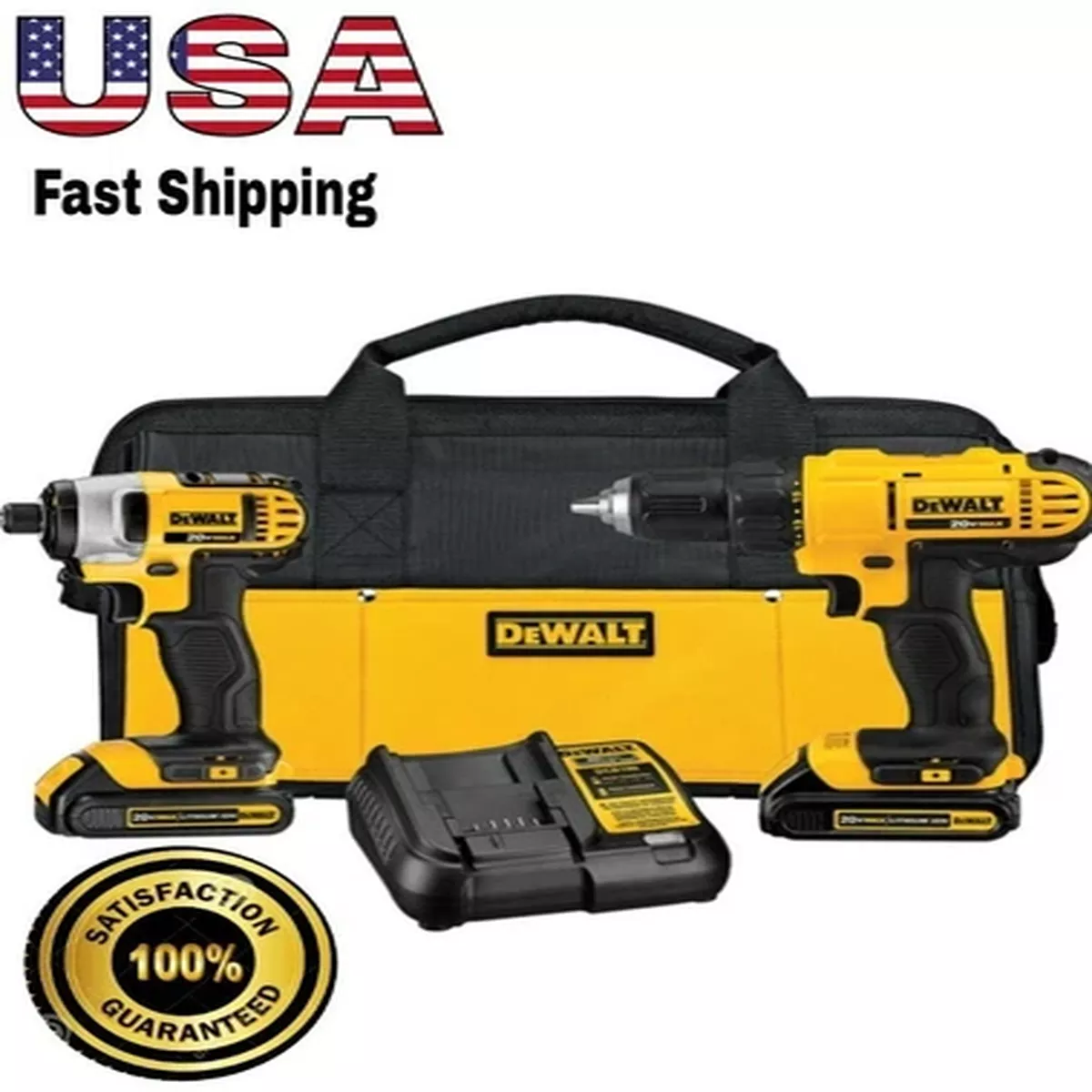 #1 Selling DEWALT Lithium-Ion Cordless Brushless Compact/Driver Drill Combo Kit