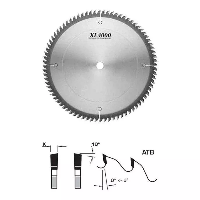 12″ 80T Standard Cross Cut 1″ Bore