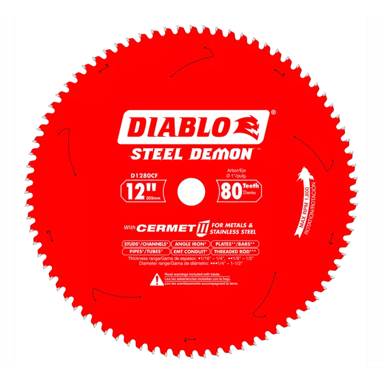 12 in x 80 Tooth Cermet II Saw Blade