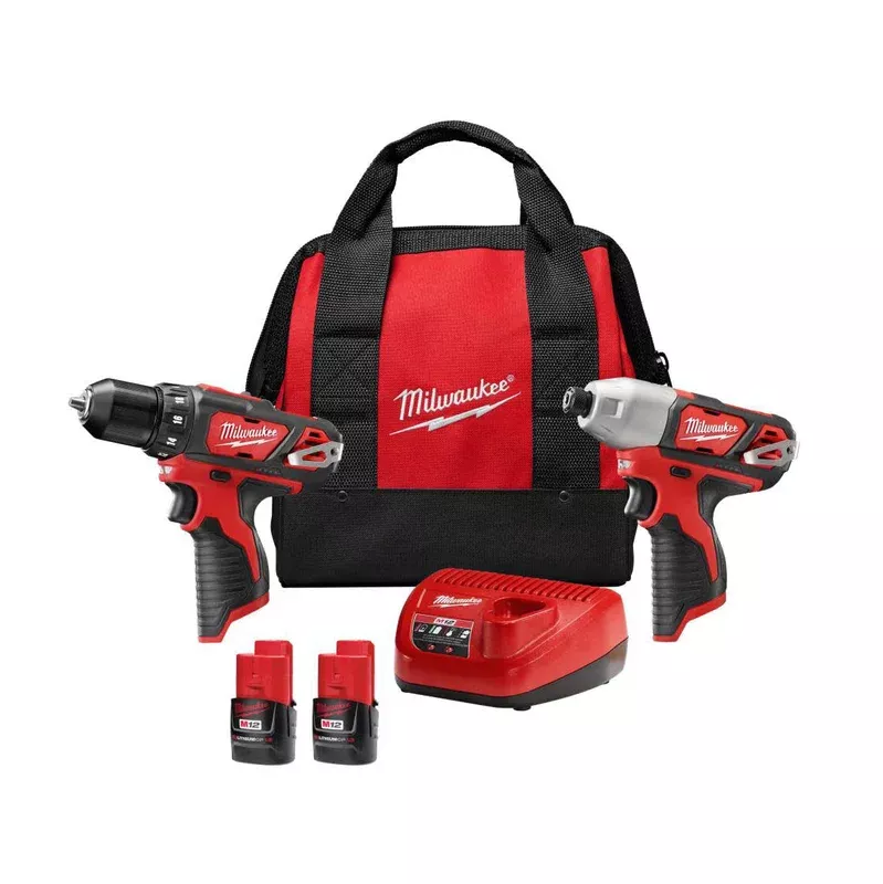 2494-22 – M12 Cordless Drill/Driver + Impact Driver Combo Kit