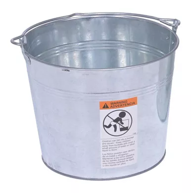 3-1/4 Gallon Galvanized Steel Bucket