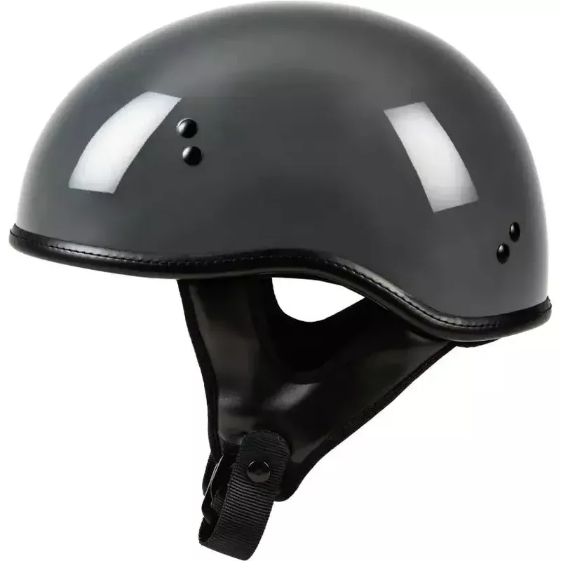 .357 Solid Half Helmet Grey Xl