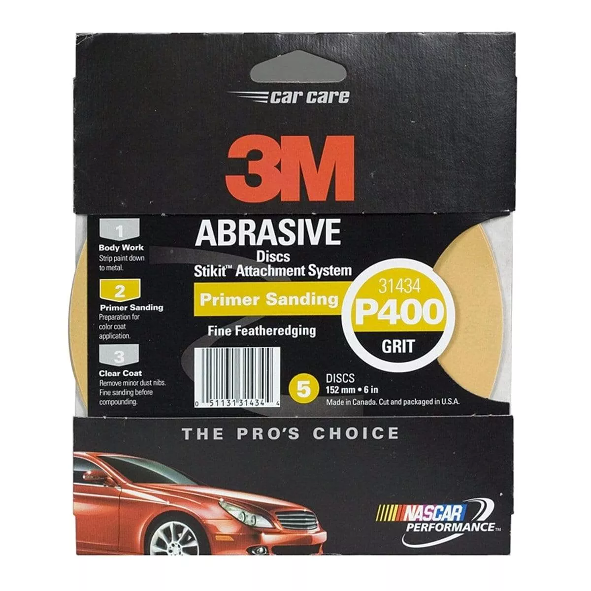 3M 31434 6″ 3M Stikit Gold DIsc – 5 Discs per Pack