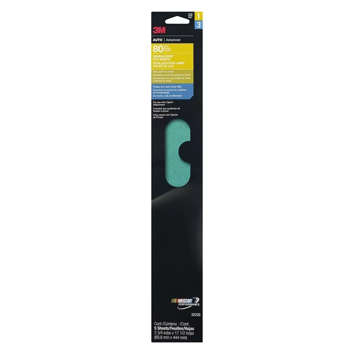 3M 32220 Production Paper Sheets Resin 2-3/4″X17-1/2″ 80D