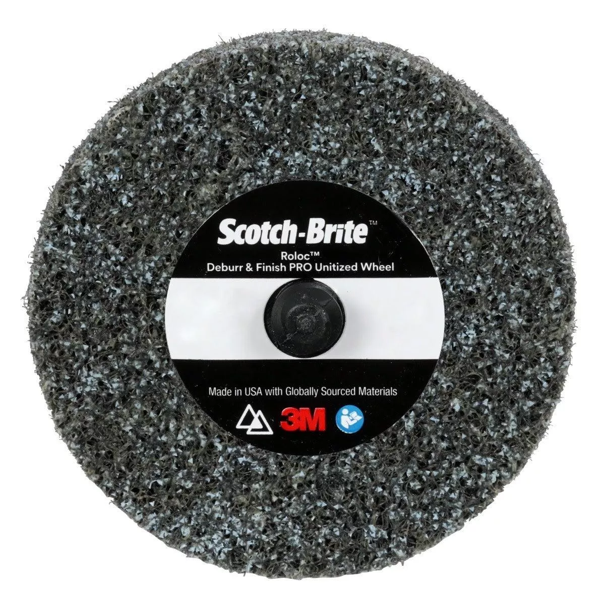 3M Scotch Brite Roloc Deburr & Finish PRO Unitized Wheel, DP-UR, 8C Coarse+, TR, 3 in x 1/8 in (7100109130) (40 Pack)
