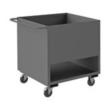 4 Sided Solid Low Deck Truck with 2 Shelves
