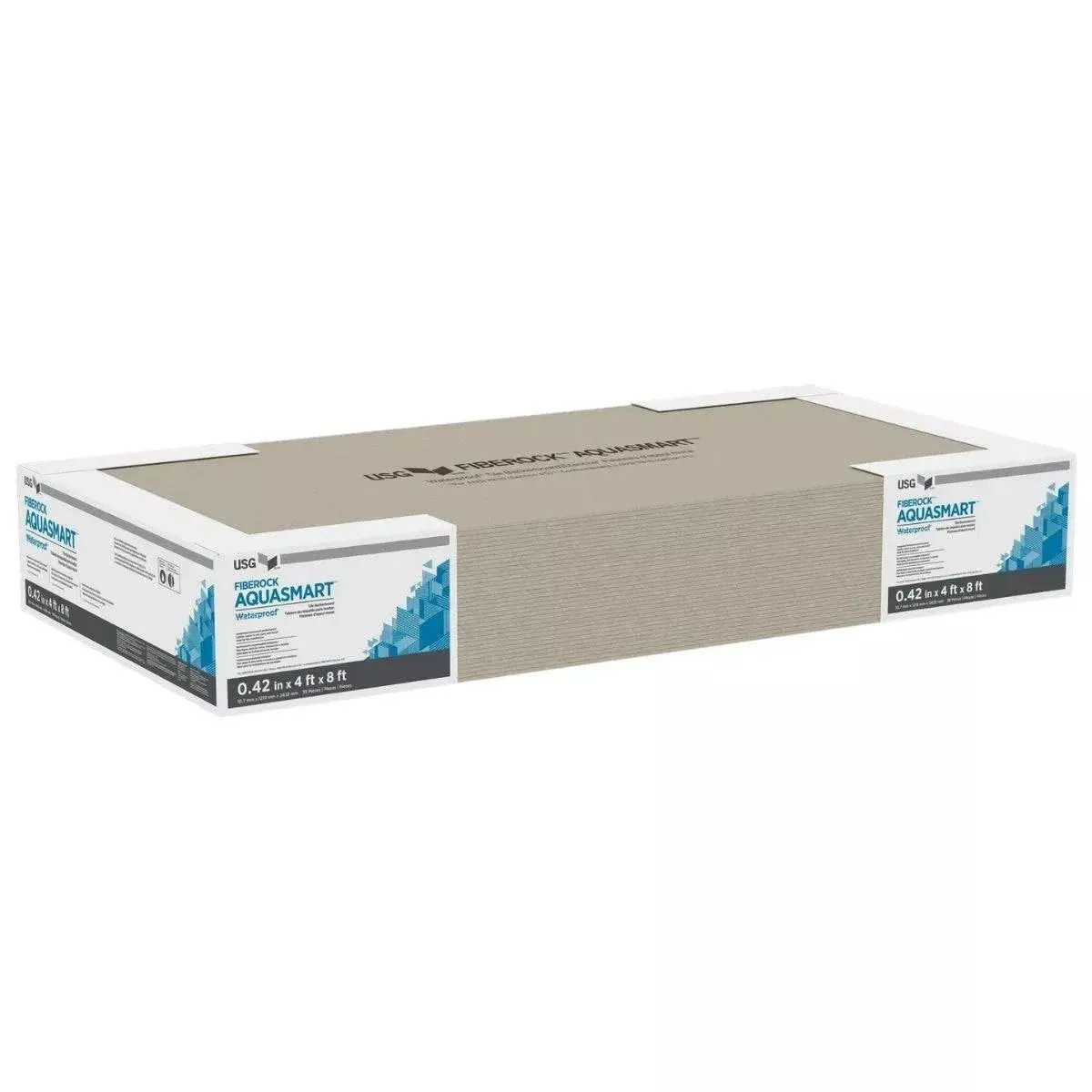 .42″ x 4′ x 8′ Fiberock AquaSmart Tile Backerboard| 35 Pieces (Pallet)