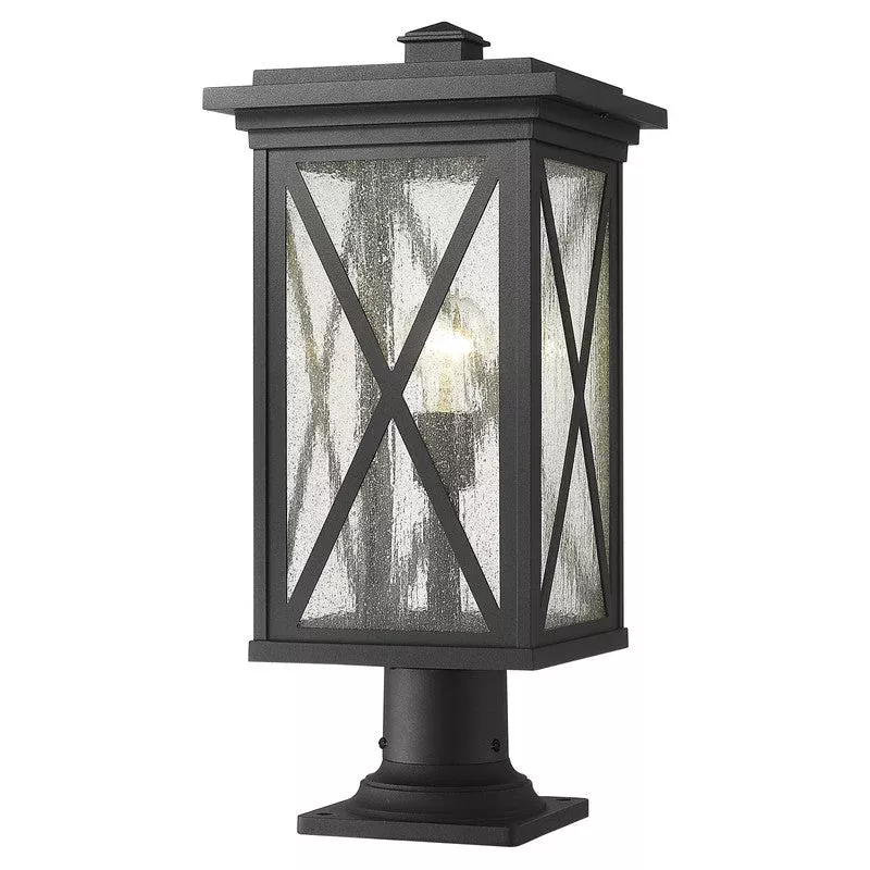 583PHBR-533PM – Brookside 1 Light 10″ Pier Mount