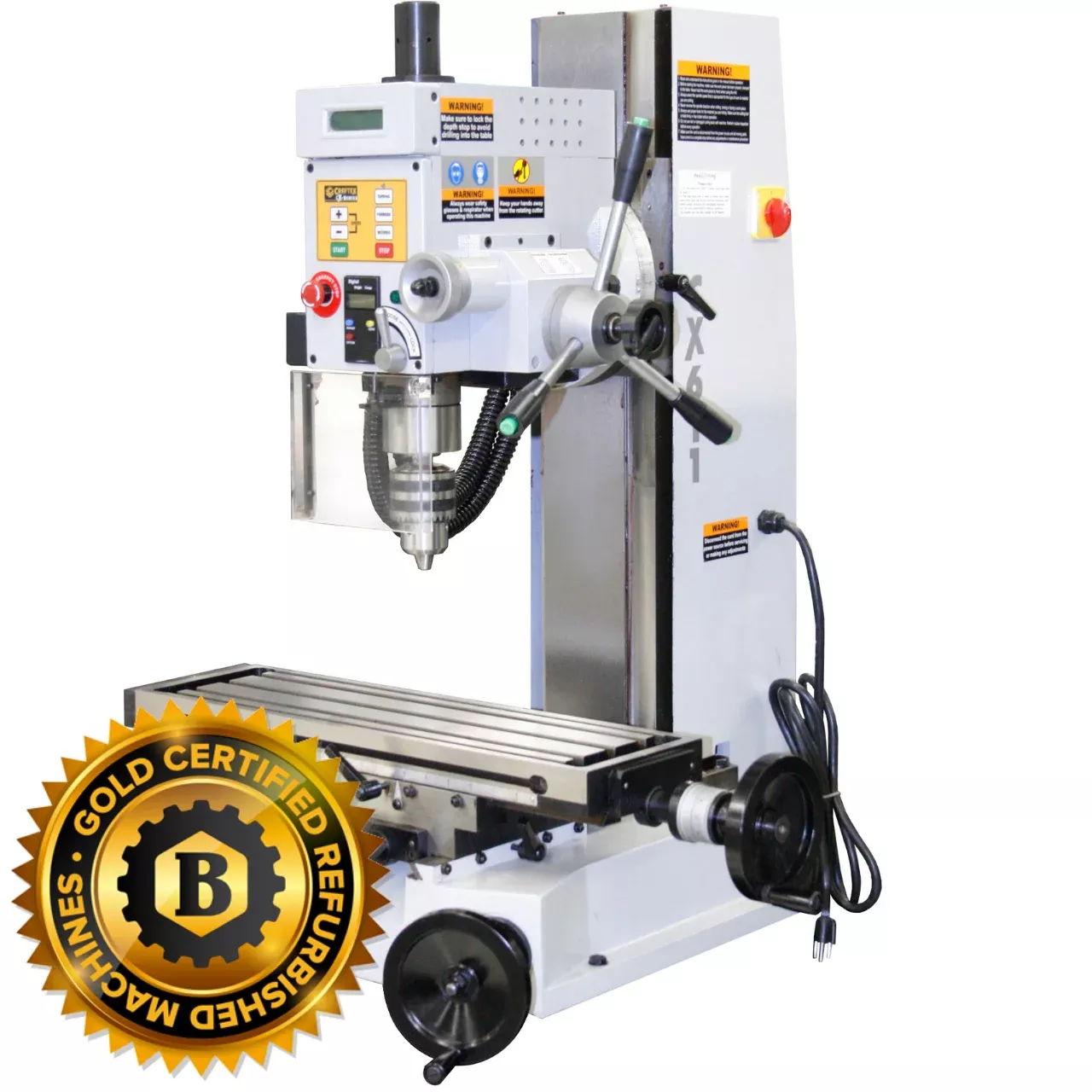 6″ X 21″ MILLING MACHINE 1 1/4HP CX611X05