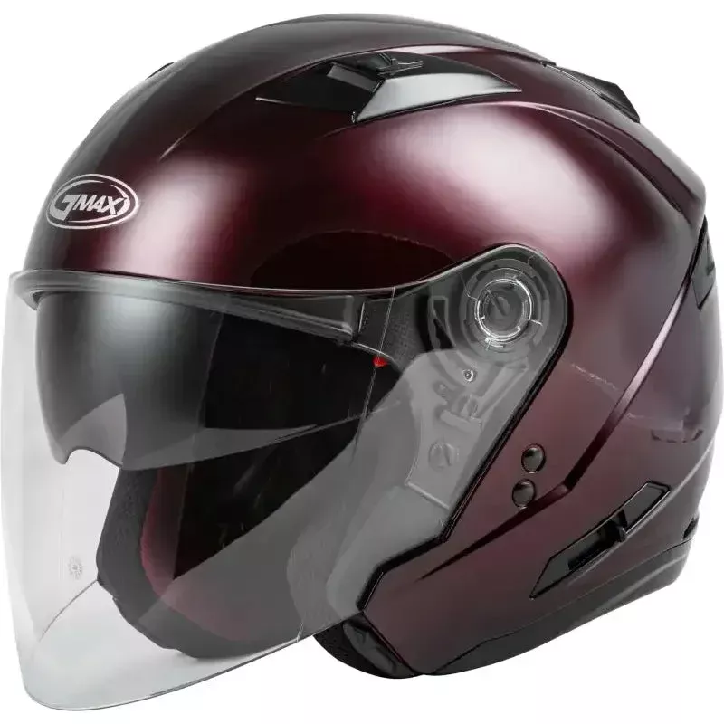 Of 77 Open Face Helmet Wine Red Xl