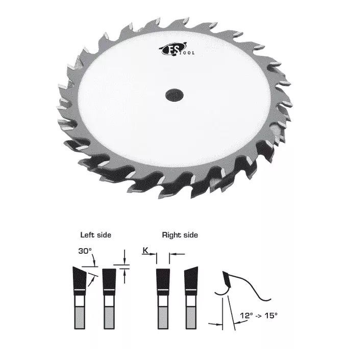 8" Dado Set 24T 5/8" Bore