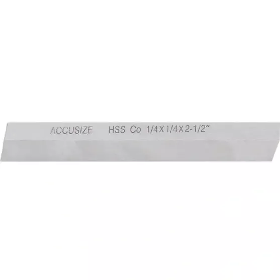 Accusize – M35 (H.S.S. +5% ) Cobalt Lathe Tool Bits – Ground for Heavy Cuts on Casting and Forgings