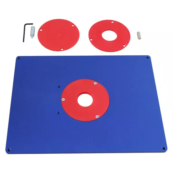 ALUMINUM ROUTER TABLE INSERT PLATE 9" X