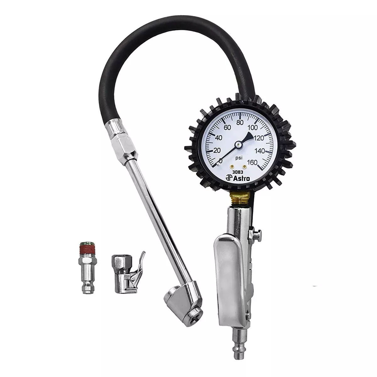 Astro Pneumatic 3083 2.5″ Dial Tire Inflator with Locking & Dual Chucks