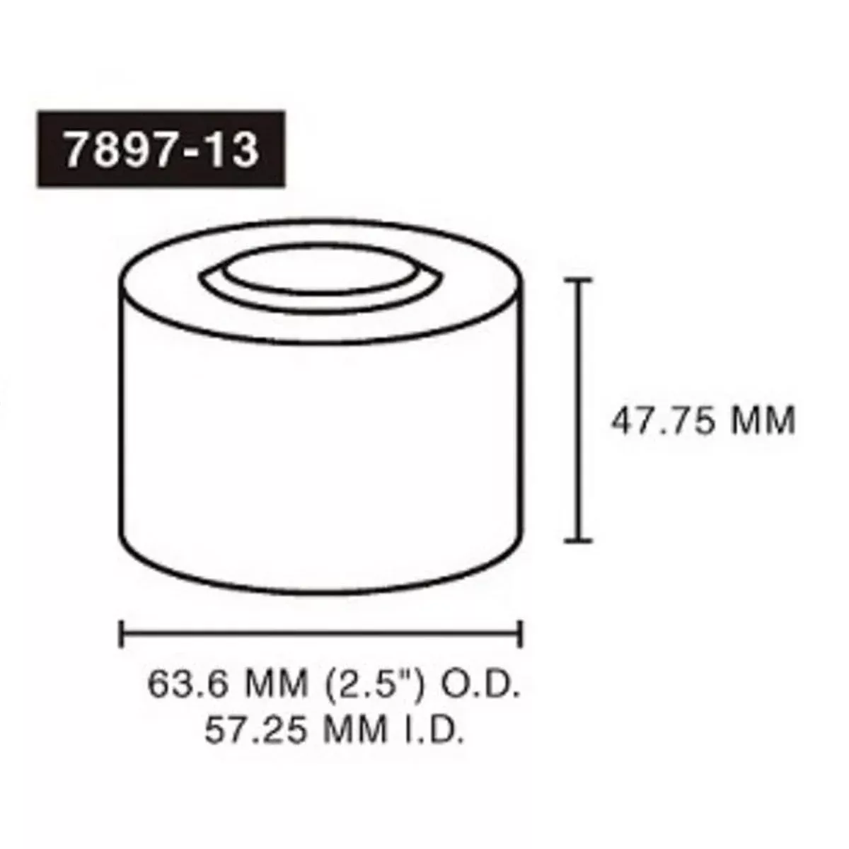 Astro Pneumatic 7897-13 1-1/16″ Id X 2-1/2″ Od X 2″ L Adapter
