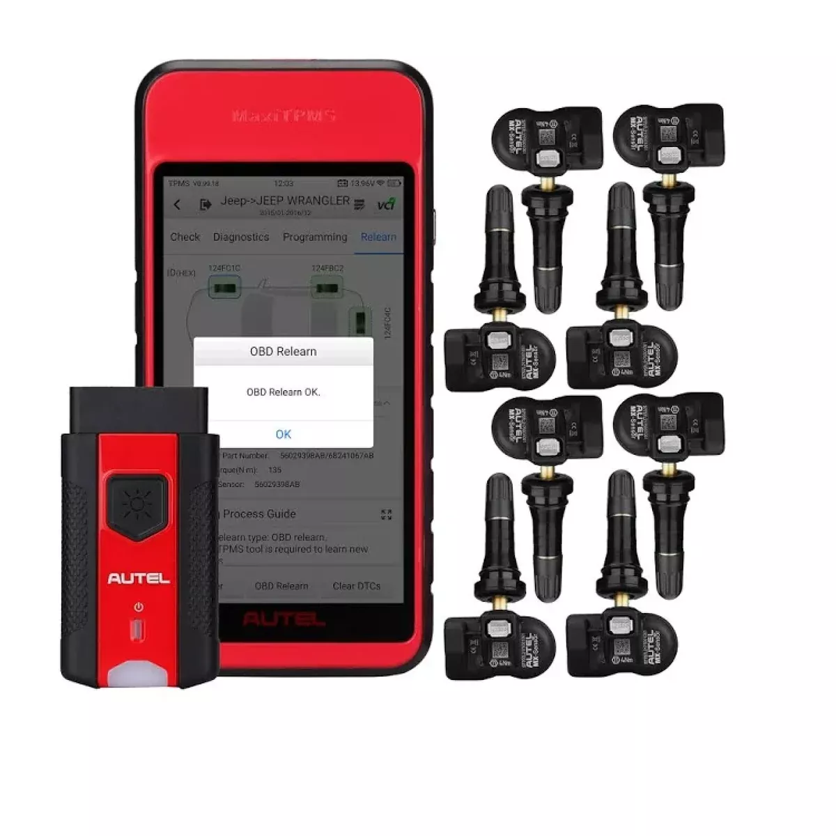 Autel MaxiTPMS ITS600 TPMS Bluetooth Diagnostic Scan Tool with 8 Sensors – USA Version