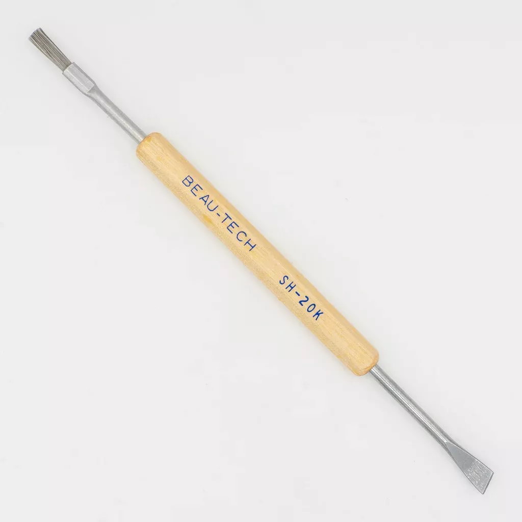 Beau Tech SH-20K Soldering Aid, Stainless Steel Brush and Beveled Scraper