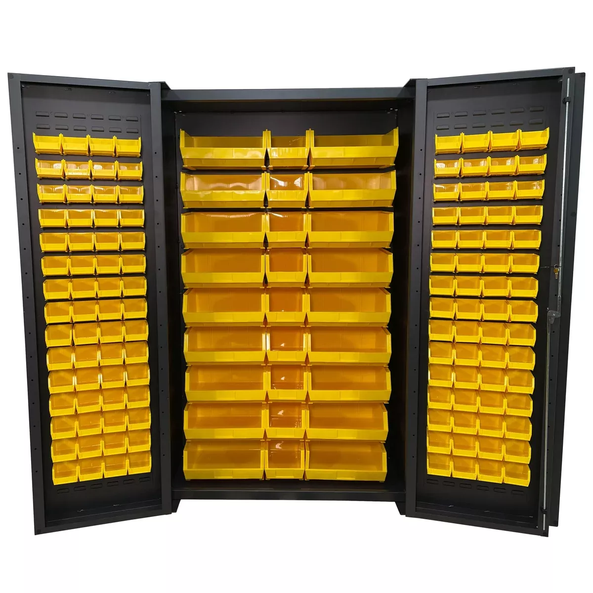 Bin & Shelf Cabinet | Deep Door | Full Bins | 48”×78” | Valley Craft