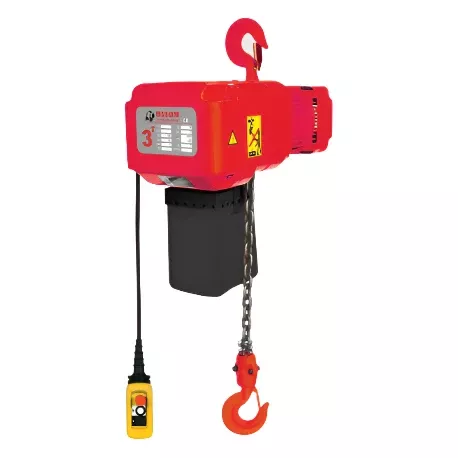 Bison Lifting 3 Ton Electric Chain Hoist | Three-Phase 1-Speed