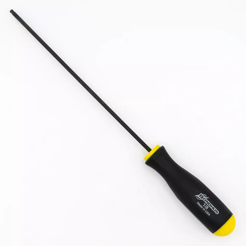 Bondhus 10707 1/8" x 6.4"Long Blade Ball End Inch Hex Driver Balldriver Tip Screwdriver