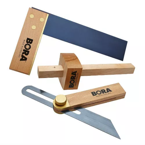 Bora 502FSK Measuring & Marking Beechwood Brass Set