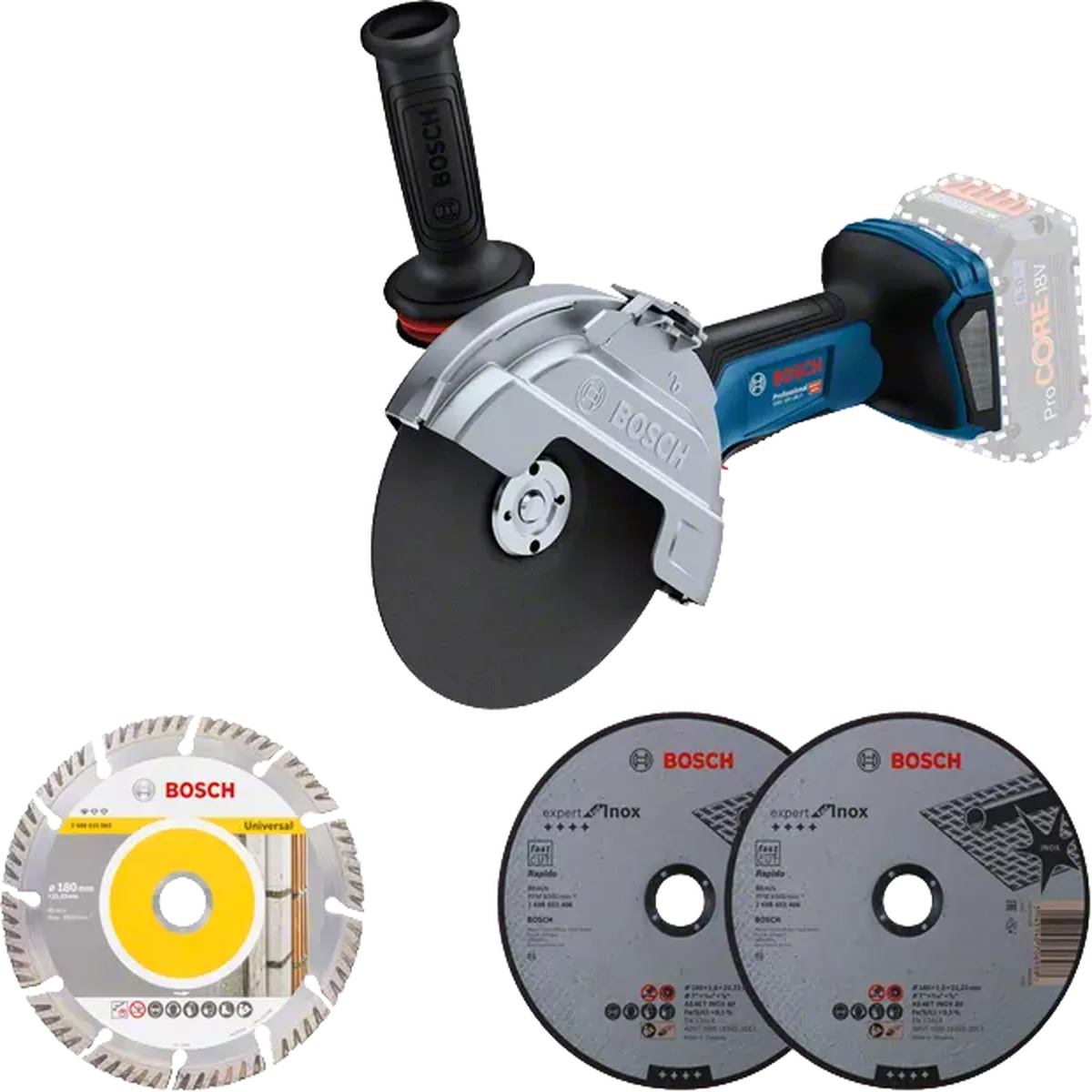 Bosch Cordless Angle Grinder GWS 18V-180 P