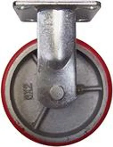 CA6 Series Polyurethane Wheel on Iron Core Rigid Medium Duty Casters - 1