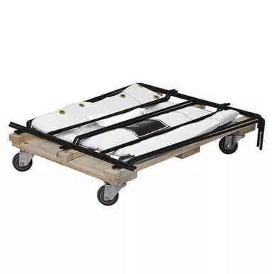 Canvas Knock-Down Basket Trucks Wood Base