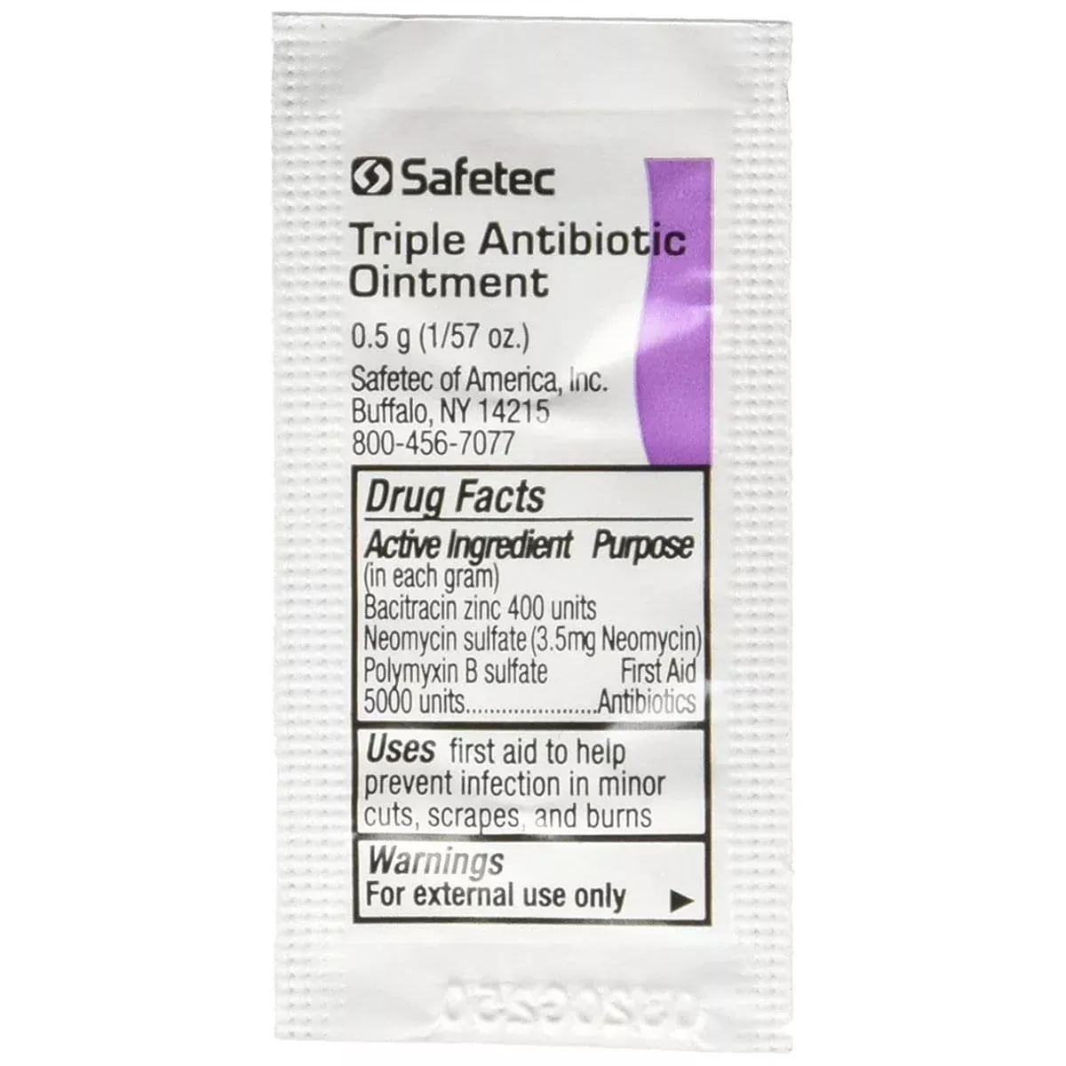 Chaos Safety Supplies 232124 Triple Antibiotic Ointment .5 Gram Packets (Box Of