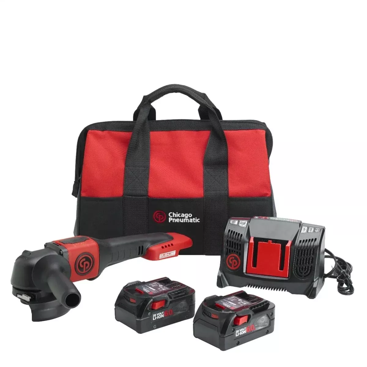 Chicago Pneumatic 8941083456 4.5In 6.0Ah Cordless Angle Grinder Pack