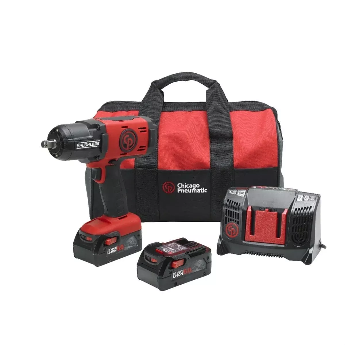 Chicago Pneumatic 8941088493 20V 1/2″ Crdless Imp Kit-6Ah Version