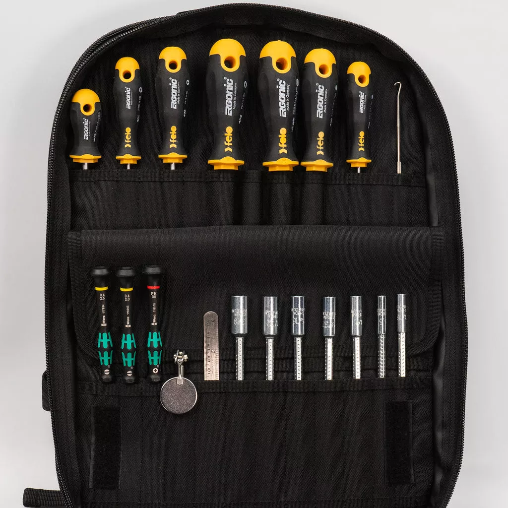 Crawford Biomedical Field Service Engineer’s Tool Kit 73-BP4 in 4- Panel Backpack Zipper Style Tool Case