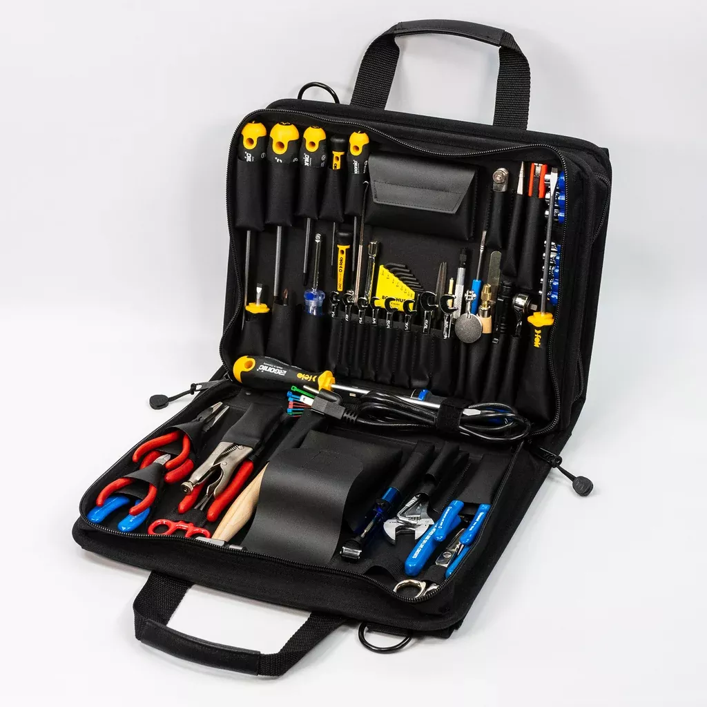 Crawford Field Service Engineers Tool Kit – 55-155BLK in Zipper Style Tool Case