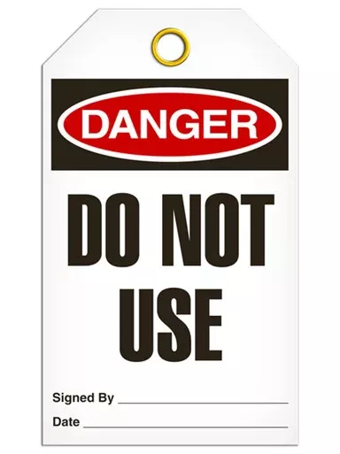 Danger – Do Not Use Safety Tag | Pack of 25 | Incom Signs
