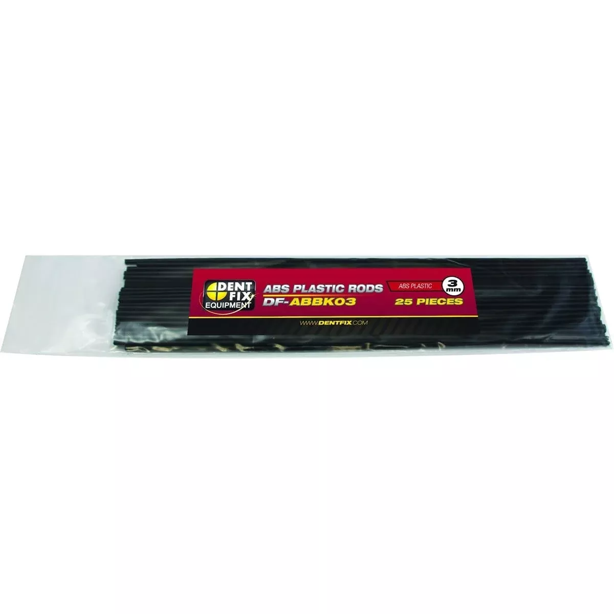 Dent Fix DF-ABBK03 25Pk 3Mm Abs Plastic Rods Round