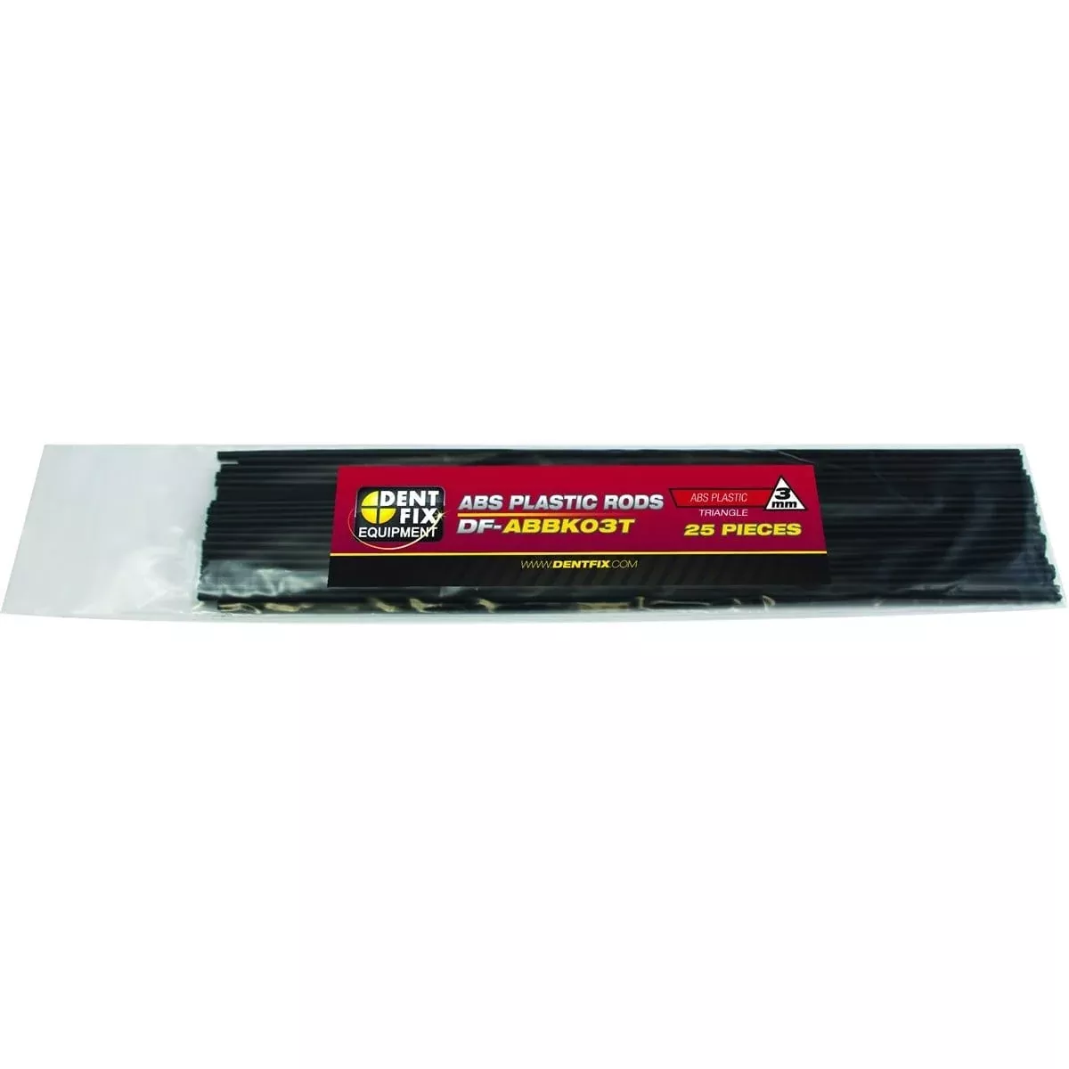 Dent Fix DF-ABBK03T 25Pk 3Mm Abs Plastic Rods Triangle