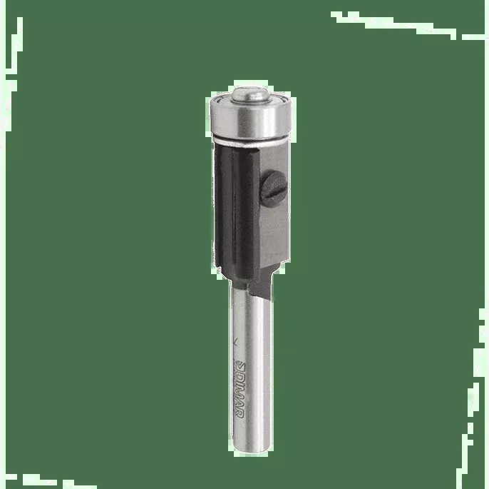 Dimar 1RL4-12 – 1/2″ Dia, Carbide Inserts, Flush Trim Bit, 2 Flutes, 1/4″ Shank, 2 7/16″ Length