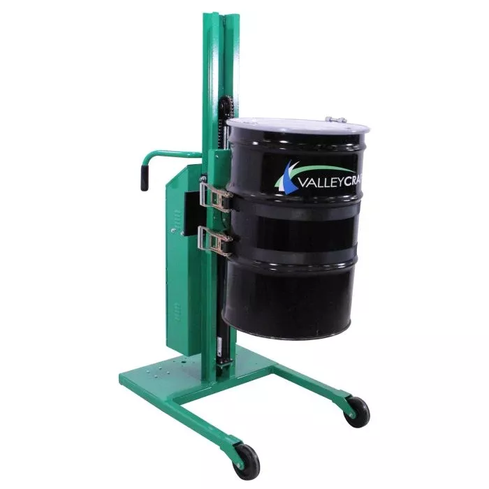 Drum Lift & Rotator | 90” | Semi-Powered | Strap | Straddle | Valley Craft