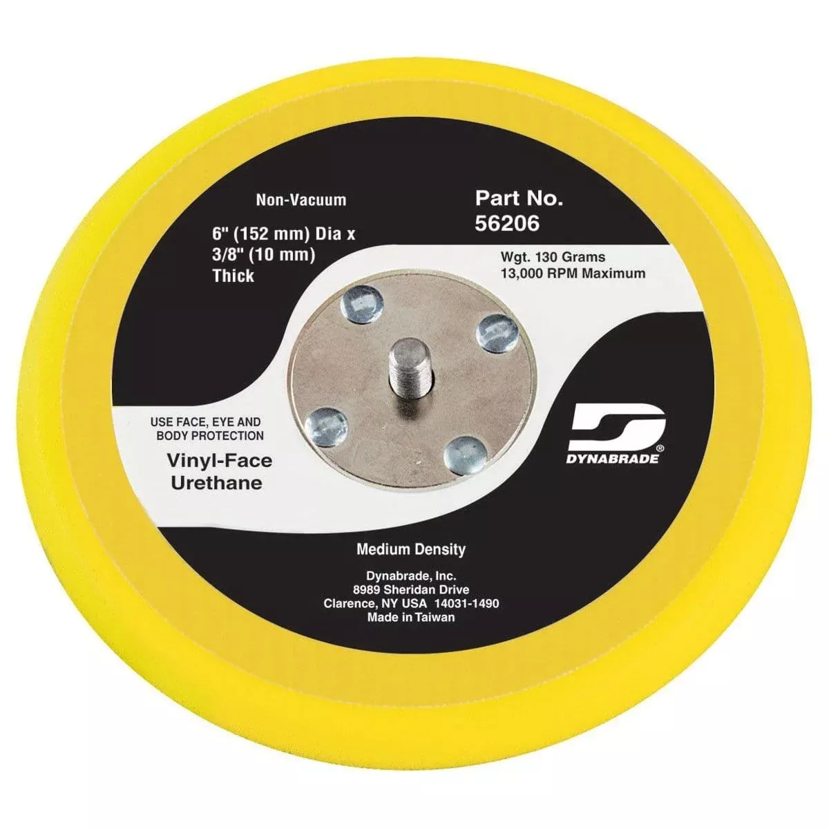 Dynabrade 56206 Value 6" Non-Vac Sanding Pad