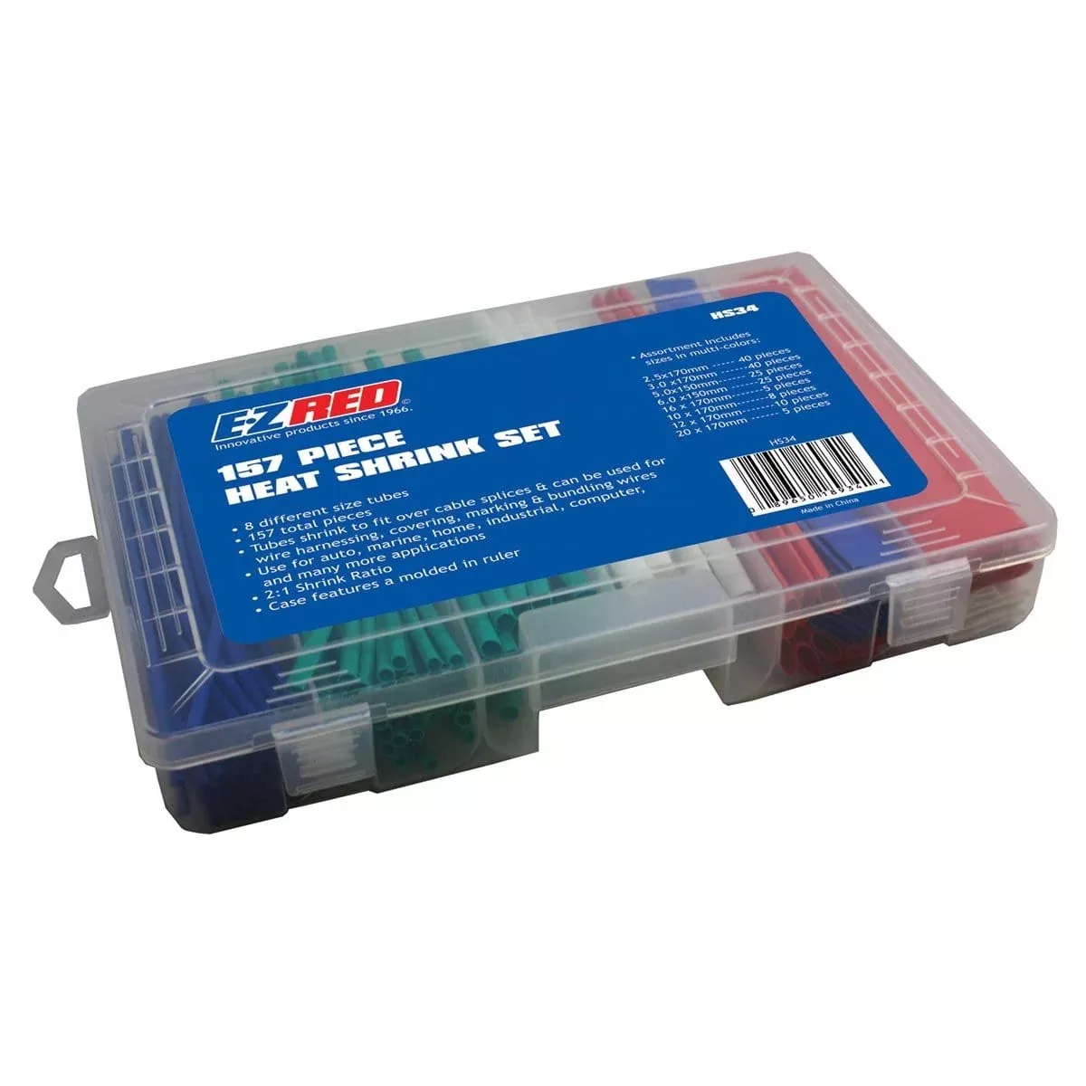 E-Z Red HS34 157 Piece Heat Shrink Set