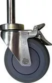 Expanding Rubber Stem Casters