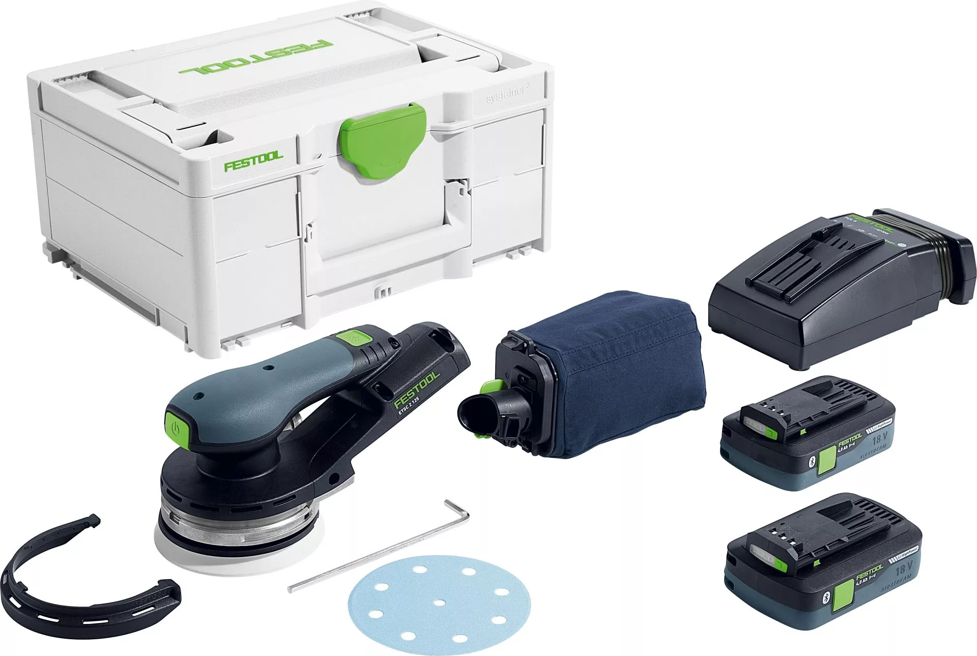 Festool Cordless random orbit sander ETSC 2 125-4.0 I-Plus