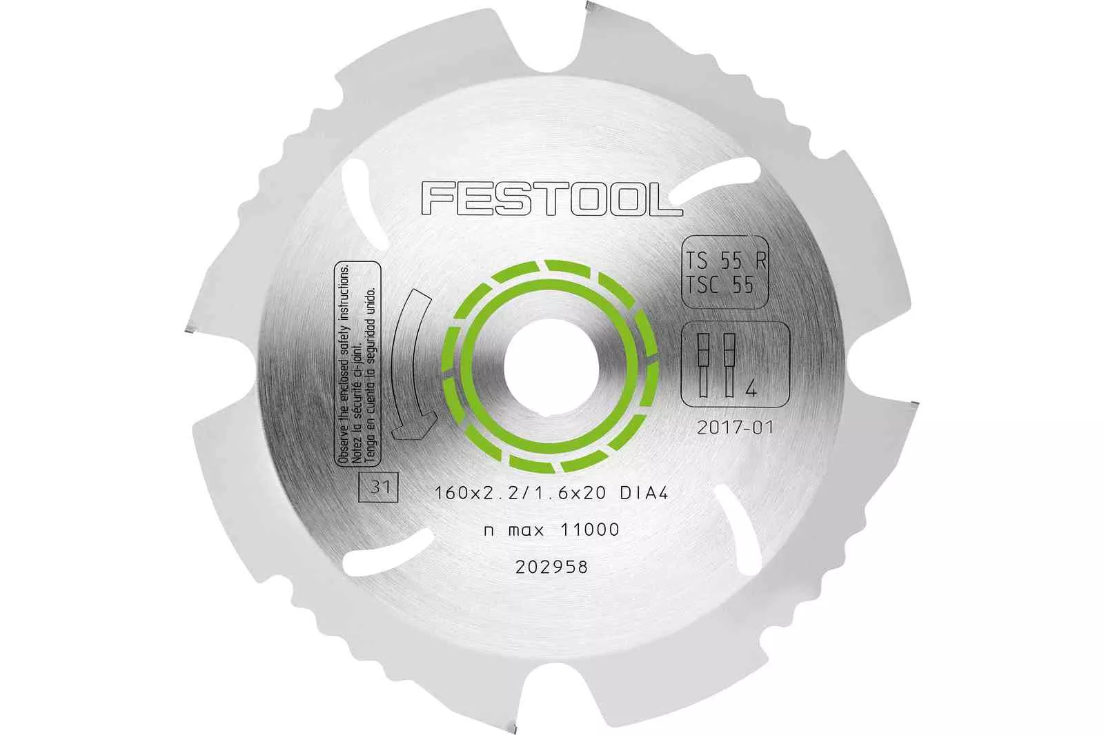 Festool Diamond saw blade 160×2,2×20 DIA4