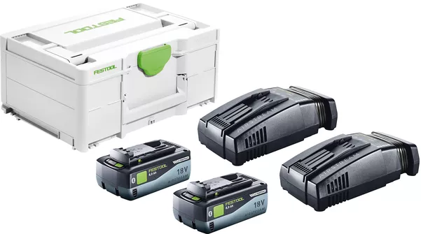 Festool Energy set SYS 18V 2×8,0/2xSCA16 US