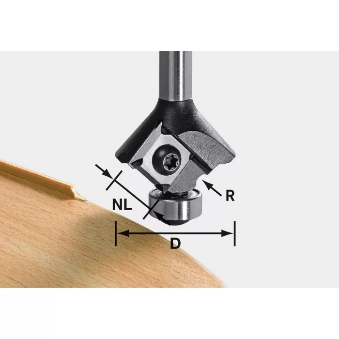 Festool Radius Router Bit S8 HW R1 D28 KL12,7 OFK