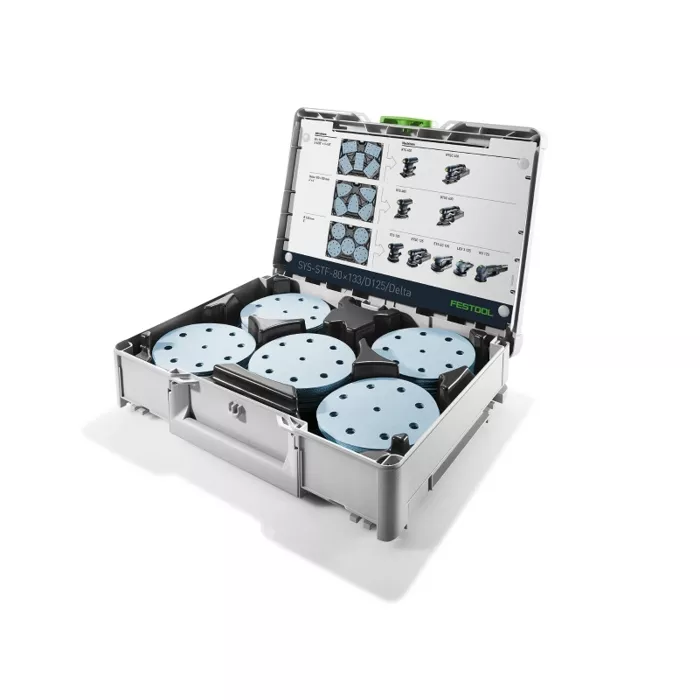 Festool Systainer³ Abrasive Set SYS-STF D125 GR Set-5″