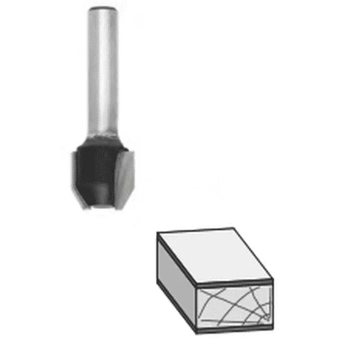 FLUSH AND BEVEL COMBINATION TRIM BIT
